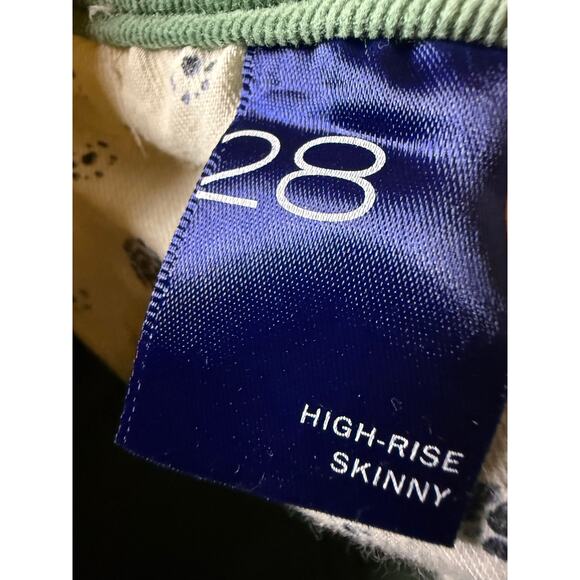 Pilcro High-Rise Skinny Corduroy Pants, Green, Size 28 - Picture 6 of 7
